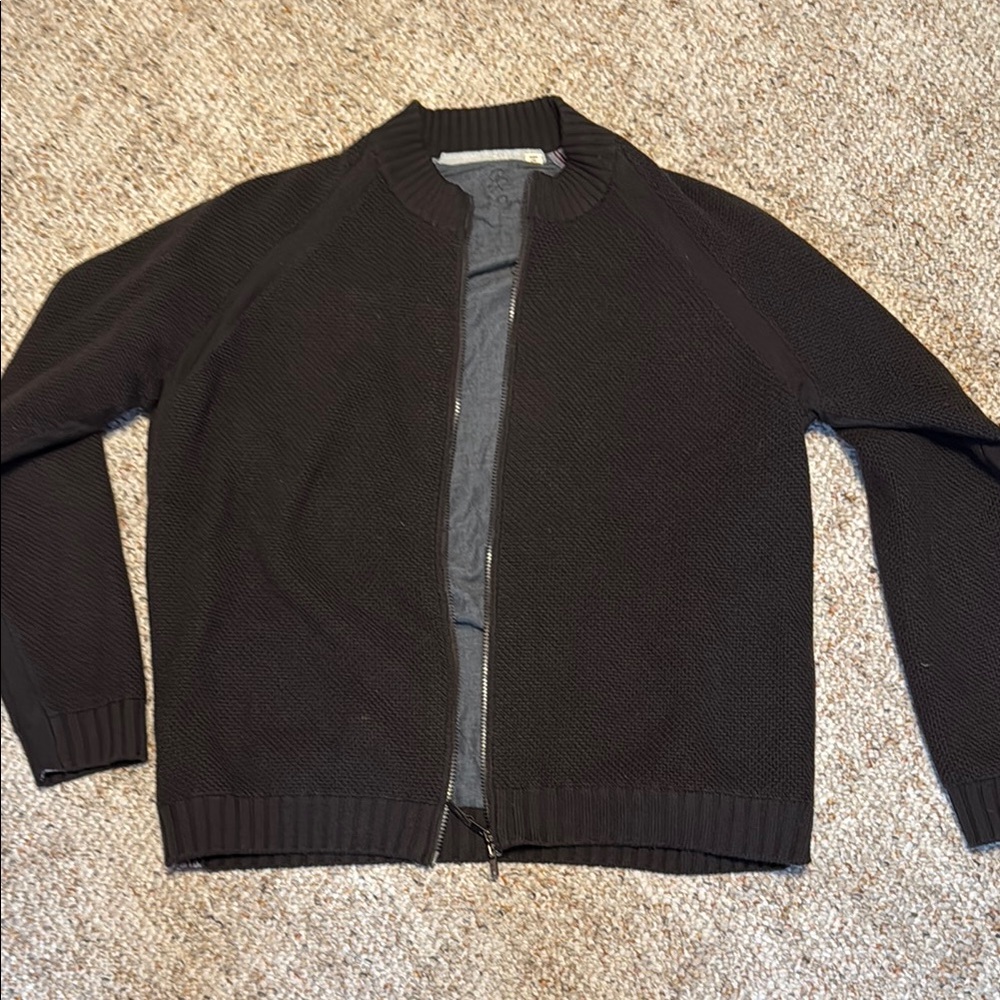Men's Borgo Orgnissanti Black zip up Sweater